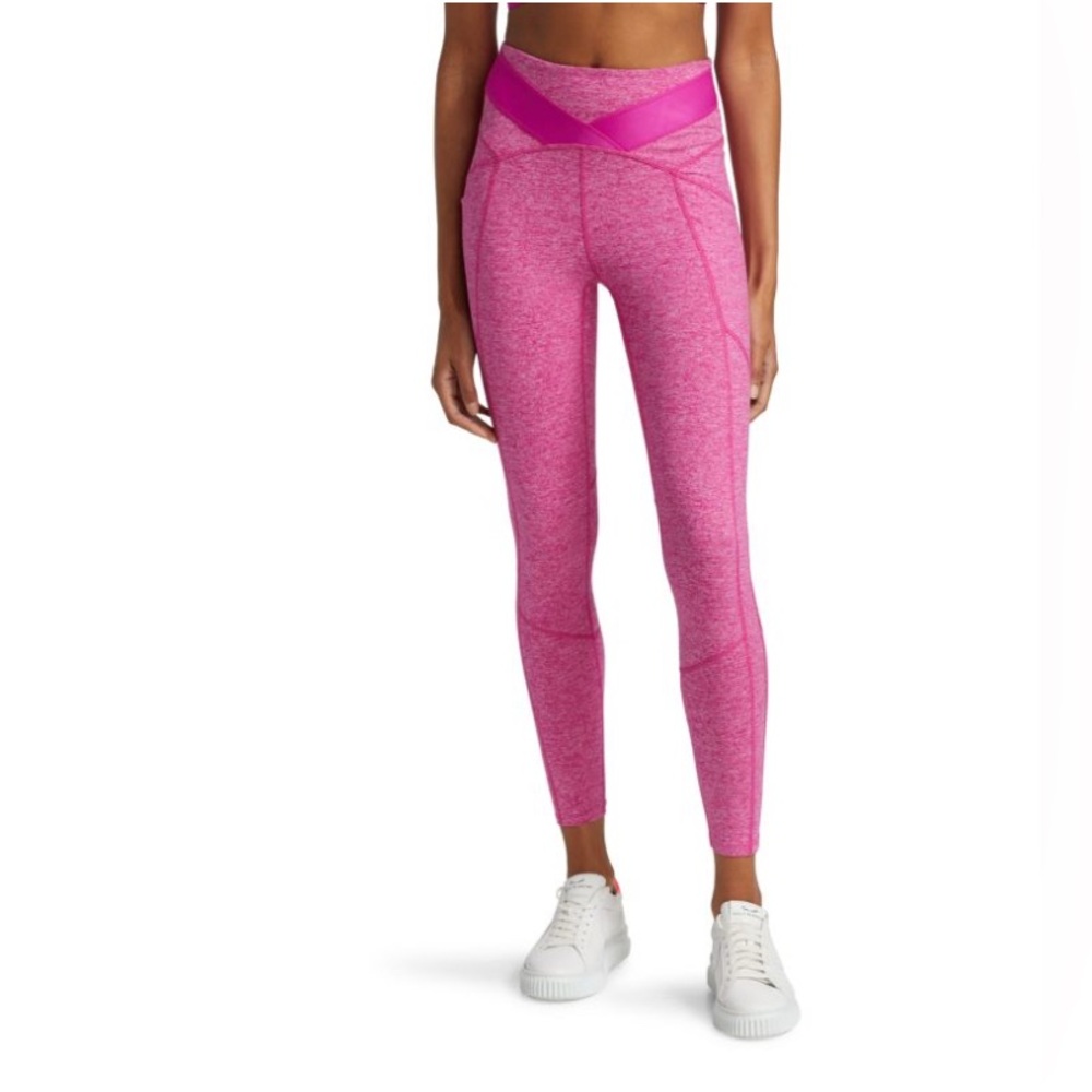 FP Movement Just Breathe Leggings Medium Pink Pockets Stretch Gym Athleisure